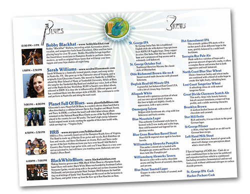 Blues and Brews of Gloucester Program Design