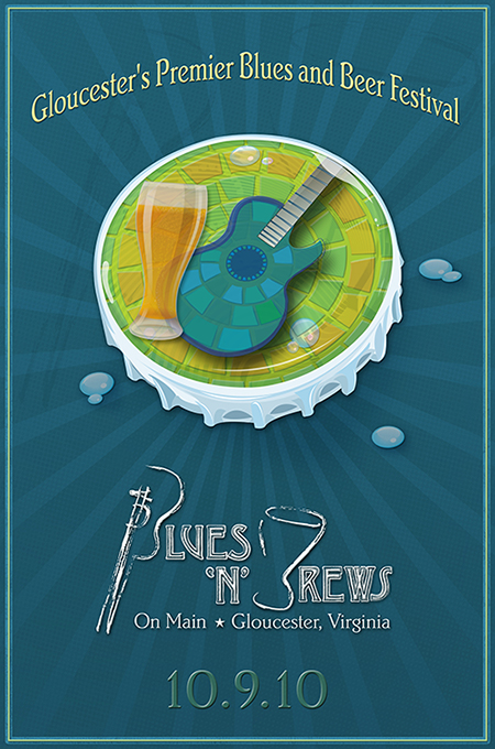 BLues and Brews poster design