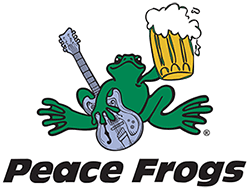 Peae Frogs Blues and Brews t-shirt design