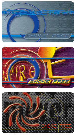 Smoke Free Cards Design