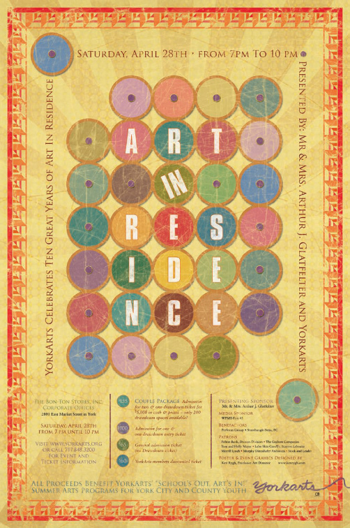 Art in residence creative poster and ad design