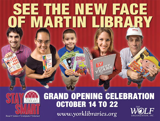 Martin Library New Faces Campaign Creative Design