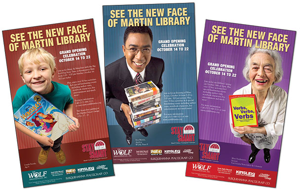 Martin Library New Faces Campaign Creative Design