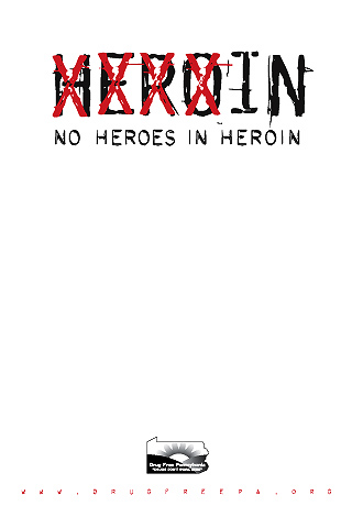 Drug Free Heroin Poster