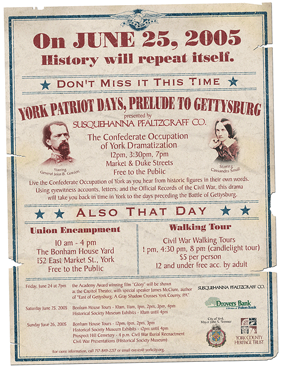 York Patriot Days Ad and poster